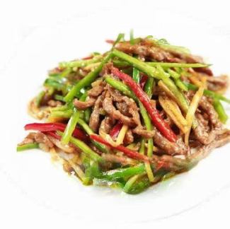 牛肉とピーマン細切り炒め