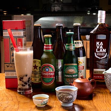 大红袍、台湾乌龙茶、台湾奶茶等。