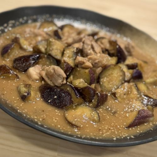 茄子味噌田楽　奈良・丸茄子