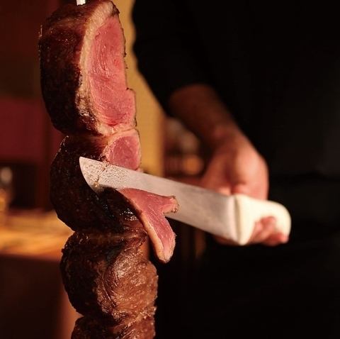 シュラスコ・肉寿司オススメ♪こだわりの厳選肉のみ使用◎