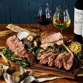 3H生付き飲み放題◆『特選三種ステーキ食べ比べコース』肉三昧の全40品【6000円→5000円】