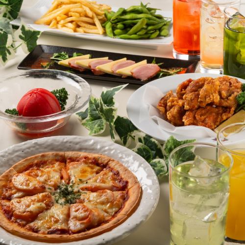 【お手軽プラン】120分／軽食5品＆飲み放題（生ビール付）4,500円→4,000円クーポン有り♪