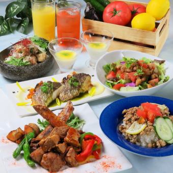 【夏の本格料理プラン】150分：料理6品＆飲み放題＆室料＆カラオケ/5,500円→5,000円♪