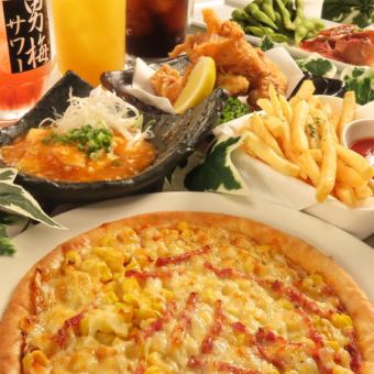 [Year-end Party ☆ Easy Plan] 120 minutes: 5 light dishes, all-you-can-drink, room charge, and karaoke / 4,500 yen → 4,000 yen ♪