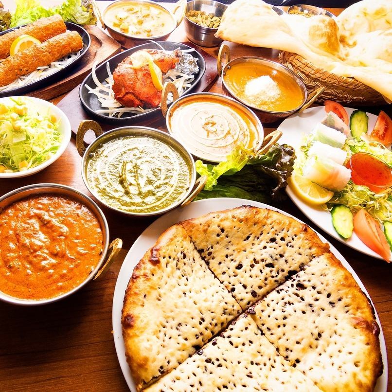 Please enjoy the taste of authentic Indian food! The store is easy to understand within an 8-minute walk from Hara Station ◎