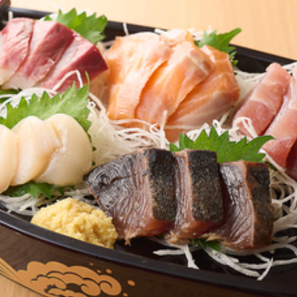 【個室確約】★3H飲み放題×料理8品★圧巻の舟盛＆いくら丼を堪能!海鮮尽くし和コース4,800円(税込)