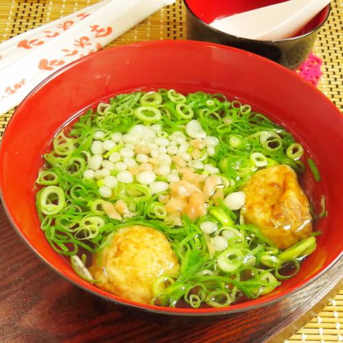 ≪Plenty of Kujo green onions≫ Akashiyaki-style takoyaki 7 pieces 600 yen (tax included)