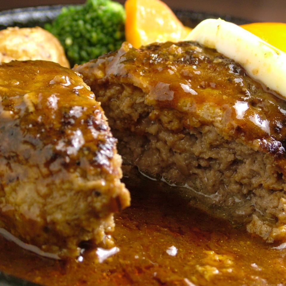 平日&土曜お得！ハンバーグランチ980円～サラダ.スープ.ライス付