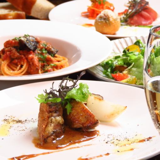 [Casablanca Dinner Course] 8 dishes including 2 types of draft beer and sparkling wine for 120 minutes 5000 → 4500