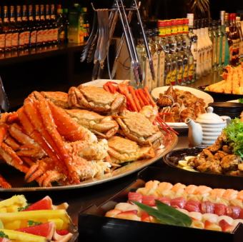 80-minute all-you-can-eat course featuring three types of crab