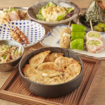 博多かわべゑ。鳥尽くしうまいもんコース！2時間飲み放題付き10品3,500円