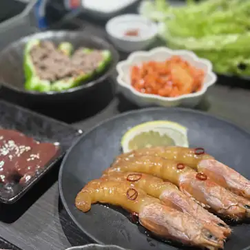 Soy sauce marinated shrimp (2 pieces)