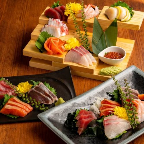 Assorted sashimi