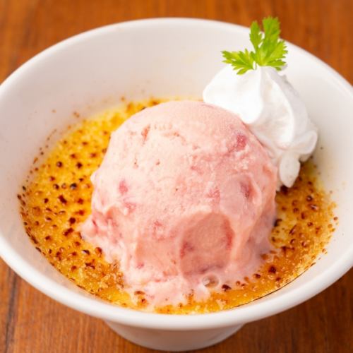 Tochiotome Sorbet-Style Brulee