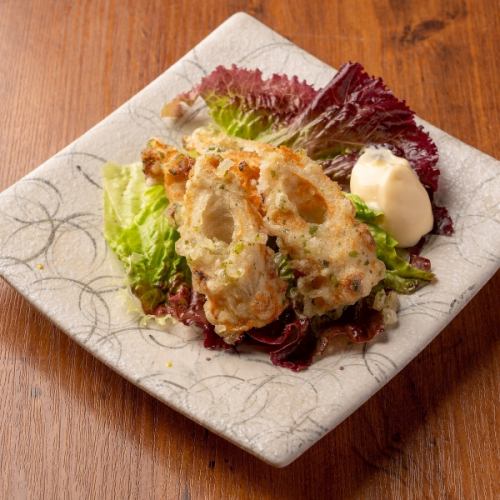 Isobe fried fish sausage