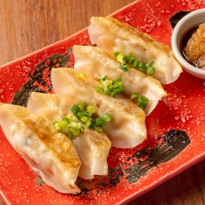 Gyoza dumplings with daikon radish and ponzu sauce (5 pieces)