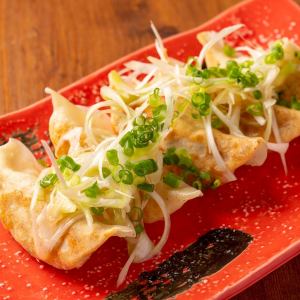 Salted dumplings with green onions (5 pieces)