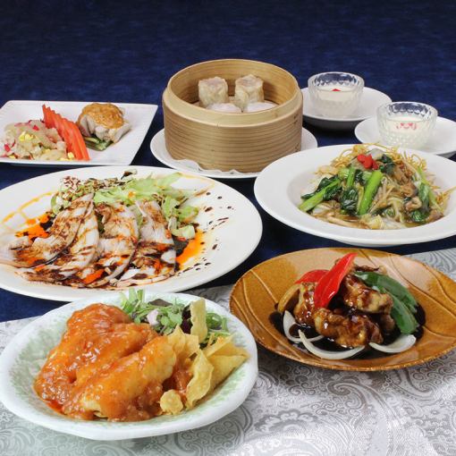 ダイニング席限定（個室不可）　大皿盛り　カジュアルに中華料理を楽しめるコース