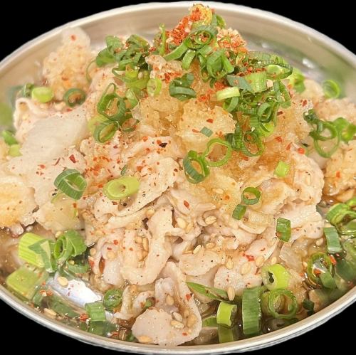 Sashimi of tripe with grated daikon radish and ponzu sauce