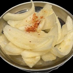 Onion and garlic grilled