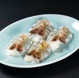 Salt-grilled shrimp