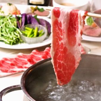 [Shabu-shabu Plan A♪] 5 dishes total 4,500 yen