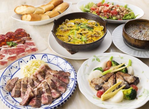 HOTPEPPER☆ Limited [Party Plan] Iberico shoulder roast teppanyaki included! 7 dishes total 4,500 yen (tax included)