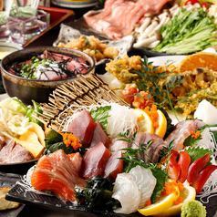 ◆イチオシ◆選べるメイン＆お刺身3種＆特選焼物2時間飲み放題付8品目4280円（税込）！