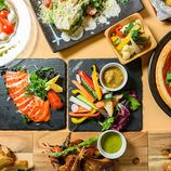 【熱々アヒージョ×焦がしニョッキ×合鴨のロースト】2.5時間飲み放題付豪華8品4780円(税込)