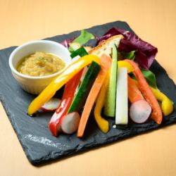 生野菜とバーニャカウダーソース