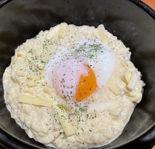 石烤奶酪烩饭 / 石烤肥猪葱盐炒饭