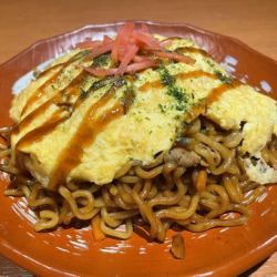 オム焼きそば
