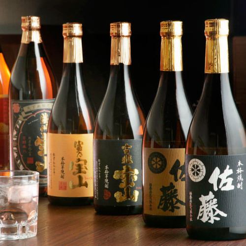 We offer local sake and premium shochu from all over Japan!