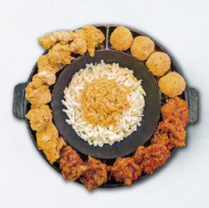 UFO Chicken Fondue & Cheese Balls