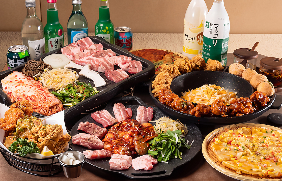話題の本格チーズタッカルビがハーフ＆ハーフ☆で食べられる！韓国料理☆