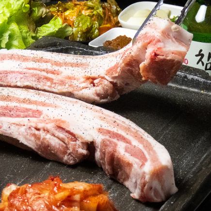 [All-you-can-eat] Samgyeopsal & Cold Noodles, Sundubu Chige, Spicy Ramen, All-you-can-eat for 100 minutes, 2,838 yen