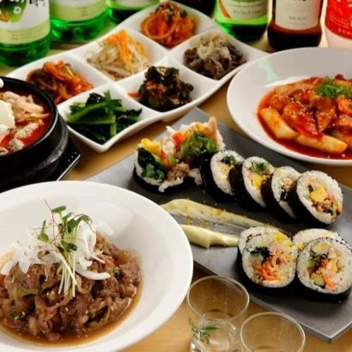 A lot of Korean cuisine of particular attention