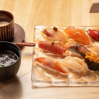 【ランチ】おまかせ握り [茶碗蒸し・味噌汁付]１部11:30