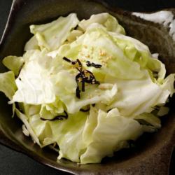 Cabbage with salt and kelp