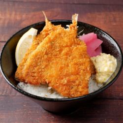 Fried horse mackerel bowl