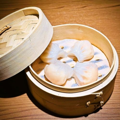 海老のぷりぷり蒸し餃子