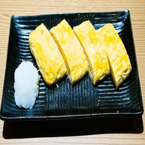 自家製出汁のだし巻き卵