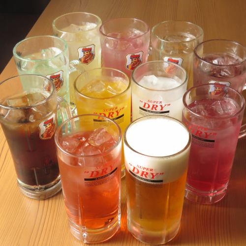 約10種類のオリジナルレモンサワー