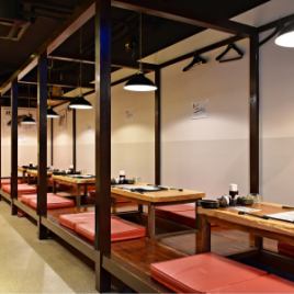 Relaxing, digging and tatami room.Banquets for up to 30 people are OK!! Course reservations are possible until the day before, so please use the advantageous course with all-you-can-drink ♪