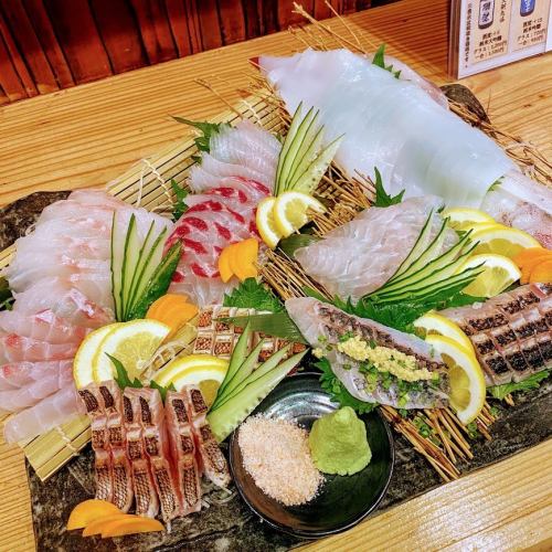 Anglerfish ~ Assorted sashimi for one person 1,500 yen