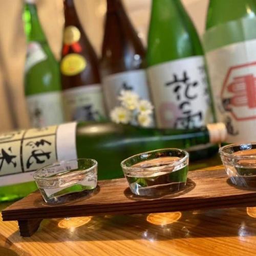 福酒(福岡の日本酒）がいっぱい♪　グラス550円～