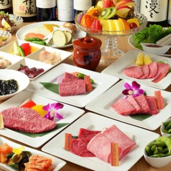 【忘年会12,100円コース】～メインにザブトンと2種の焼きすきを堪能～<2H飲み放題付>