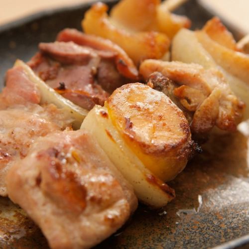 こだわりのもつ串