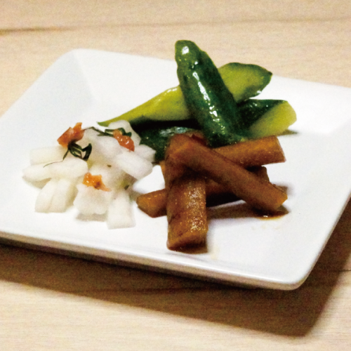 お新香の盛り合わせ