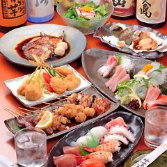 120 minutes all-you-can-drink included ★ 10-item seafood fisherman's course 6,050 yen ★ Perfect for drinking parties, banquets, welcome parties, and farewell parties